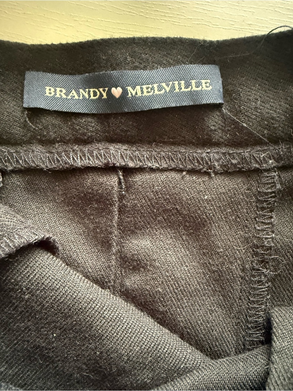 Brandy Melville Black Pleated Mini Skirt with Side Buckles - Picture 6 of 7